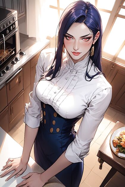 Caitlyn Stares Intensely at You Without Earrings in This Erotic Hentai AI Image