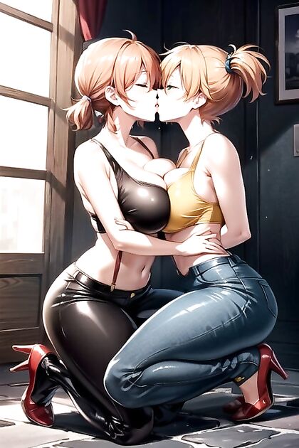 Massive Ass and Fake Boobs in Tight Latex Catsuit Hentai Hentai AI Image