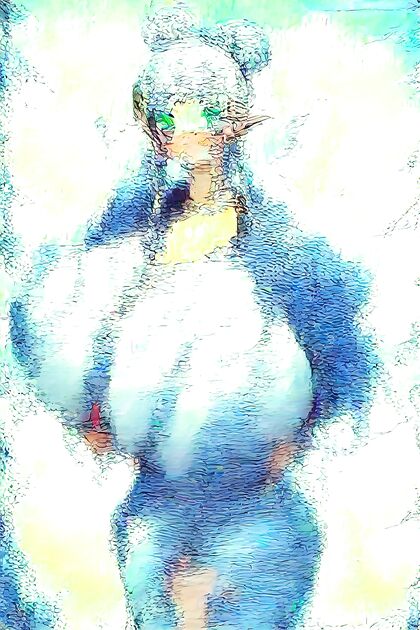 Beautiful 18-Year-Old with Multicolored Hair in Mind-Blowing Hentai AI Image