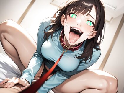 Waist-Up Shots, Intense Bangs, and Wild Hentai AI Image with Manic
