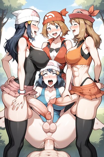 Serena's Outfit on May in Futanari Form for Steamy Hentai AI Image