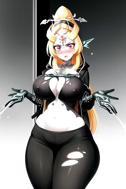 Mighty Boobs Expansion - Mida from Legend of Zelda in Busty Hentai AI Image