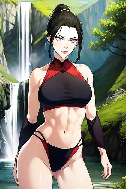 Ninja in Perfect Form Featured in Detailed Anime Hentai AI Image