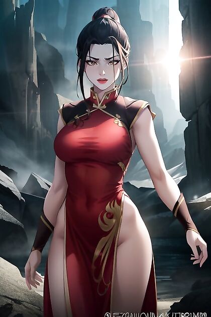 Azula from Avatar in Great Shape with Brown Eyes for Hot Hentai AI Image