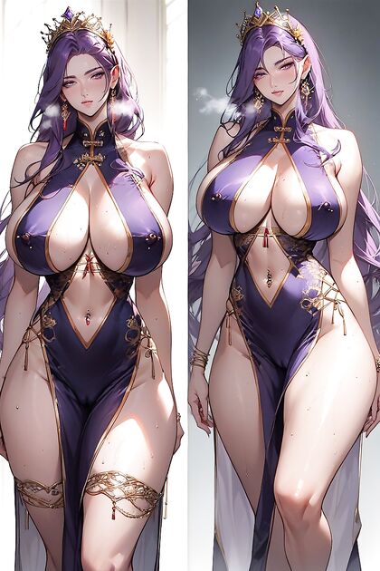 Dutch Beauty with Massive Breasts and Ass inMind-Bending Hentai AI Image