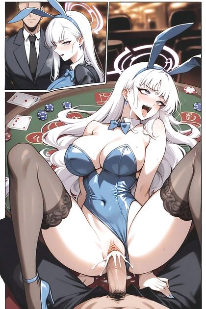 Sweaty Bunny Suit Girl 18+ in Rough Sex Hentai AI Image