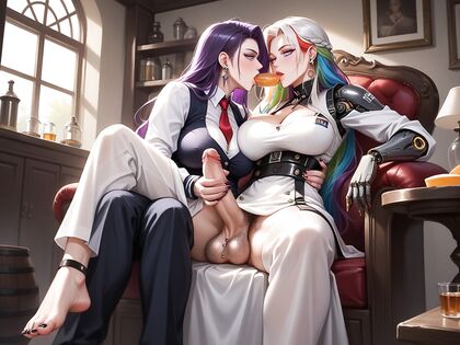 Uncut Hairy Pussy in Futanari Hentai Hentai AI Image Adventures