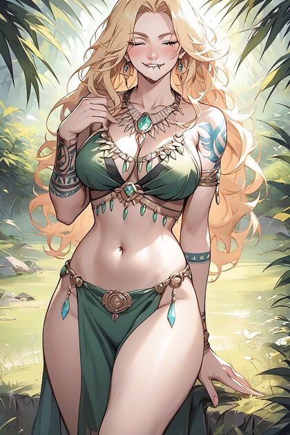 Gorgeous Thick-Bodied Beauty in Perfection-Honed Hentai AI Image