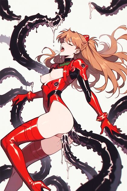 Close-Up Screams While Floating in the Air - Intense Hentai Hentai AI Image