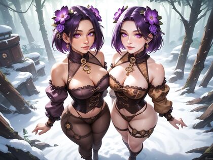 Stacked Body with Large Round Breasts Goes Commando in Seductive Hentai AI Image