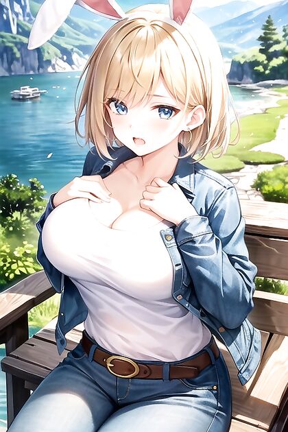 Big Ass Blonde Gets Ravished by Muscular Guy in Hot Hentai AI Image