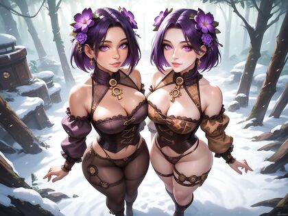 Chest-Haired Harem Gets Slicked by Slimes in Naughty Hentai AI Image