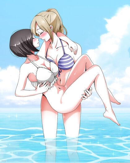 Hottest Beach Babe Suckin’ & Fuck-Putt in Hentaified Xxx Pic