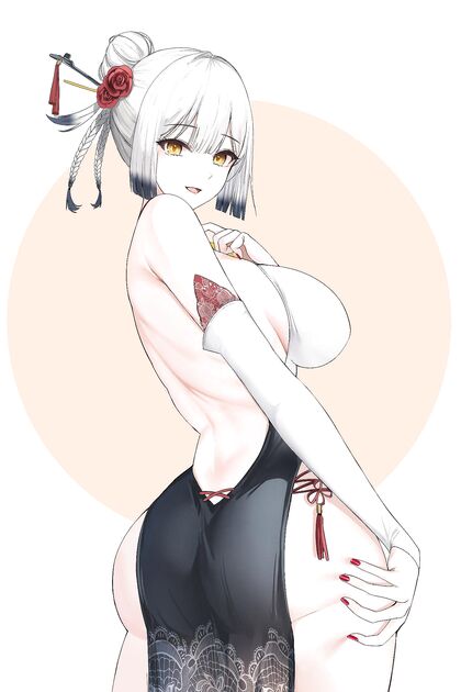 Drooling over this hottie’sluscious booty? Grip on tight bitches! It ain‘tkiddin around with them curves!