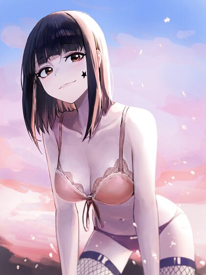 Busty babe flashes tits in public for some hot outdoor fun - HENTAI XXX PIC INCLUDED!
