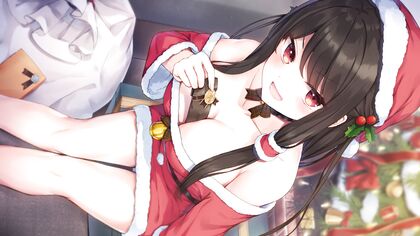 Holiday Hottie Unwraps Her XXX Goodies for Some Naughty Fun