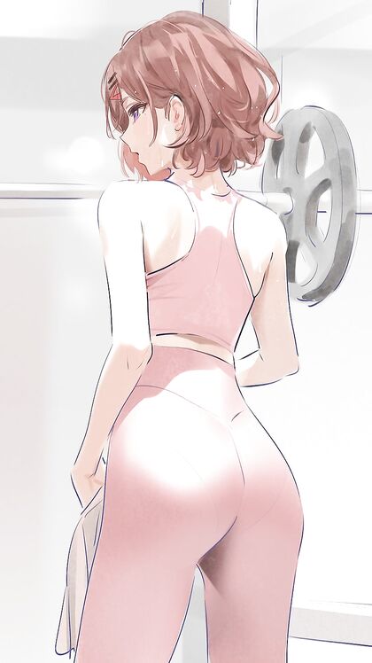Pumpin’ iron & squirtinn': Hella hot hentaified workout seshin XXX pic