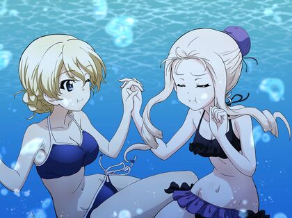 Horny AF Darling Dishes Out Wet & Wild Swimming Lessons To InnocENT Marie - PICS INCLUDED!