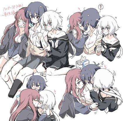 Horny as Fuck! Hentai XXX Pics of Chain-Kissing Sessions That Will Make Your Dick Throb!