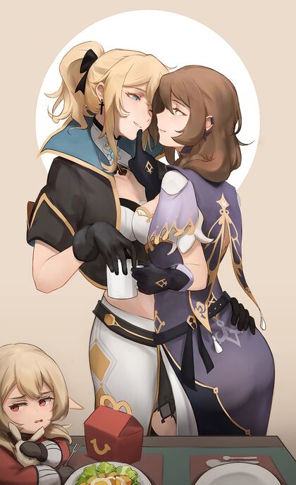 Horny AF Hotties Jean n Lis Suckin Dicks N Swallowing Cum Together