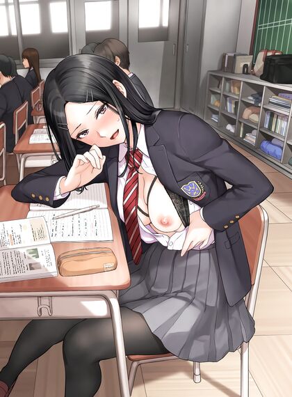 Busty babe flashes tit-pics on campus! Hentaic XXX action!