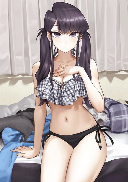 Holy Shit! Komi is Fucking Hot in Her Henti XXX Pic on The Bea-ch!