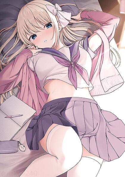 Hella Cutie Slayin’ It In Her School Uniform Gettn XXX Henti Up!