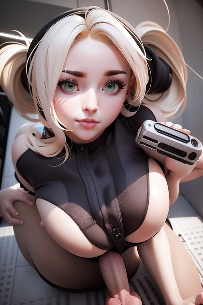 Full Nelson Grapple with Busty Chick in Mid-Boob Hentai AI Image