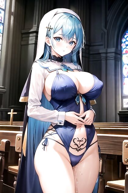 Sunny's Pussy Juices Flow as Her Navel is Exposed in Steamy Hentai AI Image