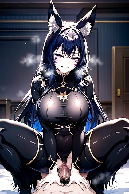 Delta from Eminence in the Shadows Spreads Wide for Seductive Hentai Pleasure