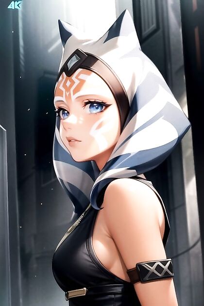 Ahsoka Tano from Star Wars Bound in Seductive Hentai AI Image