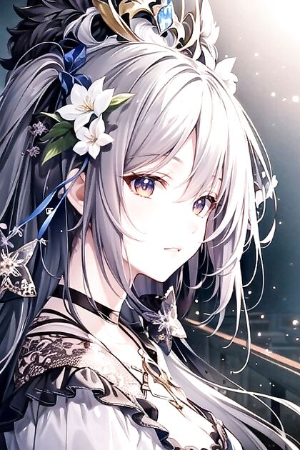 Long Haired Big Breasted Futanari in Steamy Hentai AI Image