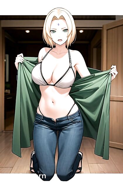 Tsunade from Naruto with a Bobcut Enjoying Intense Hentai Orgasms