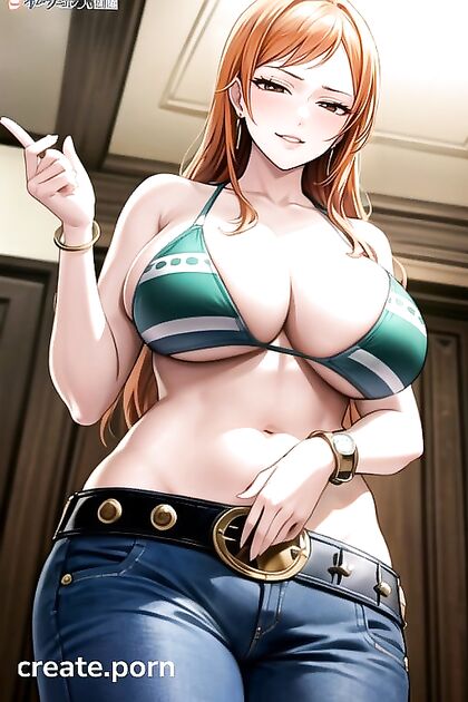 Massive Breasted Babe Gets Horny and Masturbates in Steamy Hentai AI Image