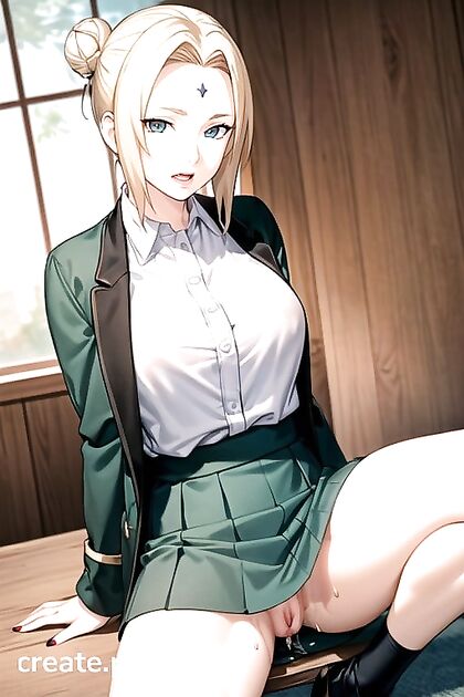 Hair Bun Goddess Reaches Ecstatic Orgasms in Seductive Hentai AI Image