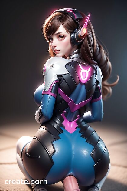 Sad-Faced Beauty with Massive Ass Displays All in Front View Hentai Pleasure