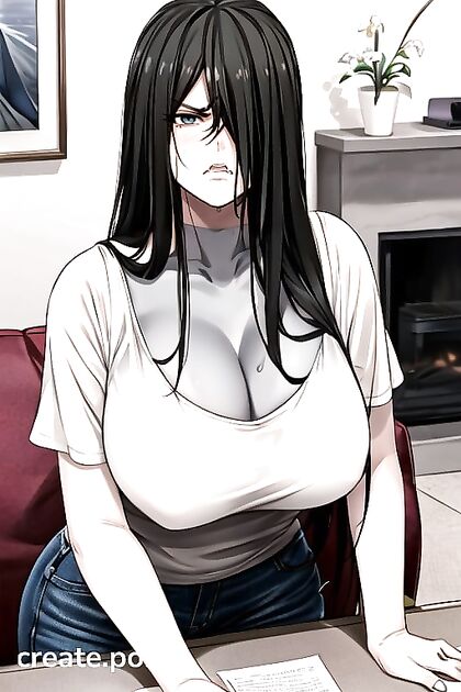 Sadako from Ringu Gets Wild in the Living Room with Big Booty Hentai AI Image