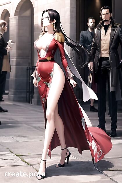 Big Breasts and Juicy Ass in Silk Dress for steamy Hentai Pleasure