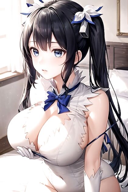 Hestia from DanMachi Wears Tight Bodysuit for Seductive Hentai Pleasure