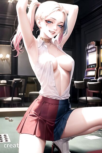 Yoga Instructor Gets Seduced at the Casino in Steamy Hentai AI Image