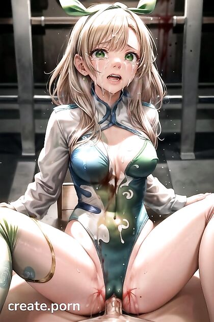 Small Breasts Get Pounded Hard in Gymnasium Creampie Hentai AI Image