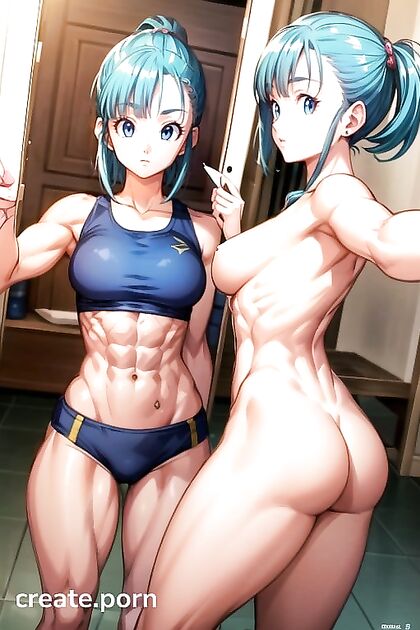 Bulma from Dragon Ball Z Shows Off Her Massive Ass in Fit Hentai AI Image