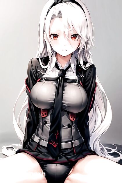 Princess Heinrich from Azur Lane Seduces with Soft Breasts and Pale Skin in Steamy Hentai AI Image