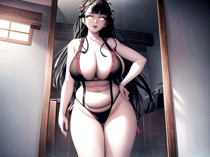 Daki from Demon Slayer in Ultra-Detailed Cute Hentai AI Image
