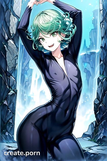 Tatsumaki from One Punch Man Teased with Thick Lines and Seductive CamelToe