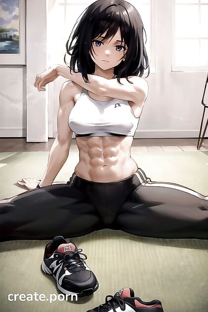 Pieck from Attack on Titan Gets Rough Muscle Action in Sporty Bra Hentai