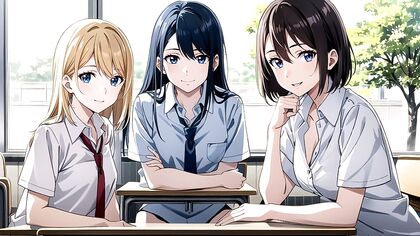 Bikini-clad Beauties in a Happy Harem for Steamy Hentai Pleasure