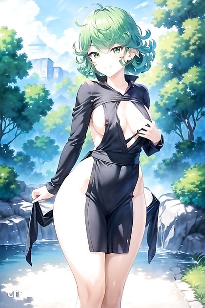 Right Leg Raised Bust Shot in naughty Hentai AI Image