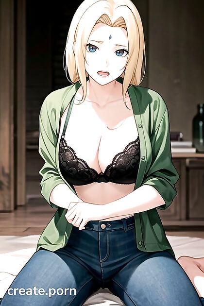 Tsunade from Naruto Seduces in LINGERIE for FULL BODY Hentai Pleasure