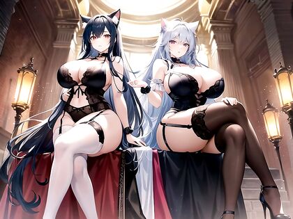 Red-Eyed Girl 18+s Cross Their Legs for Seductive Hentai Pleasure